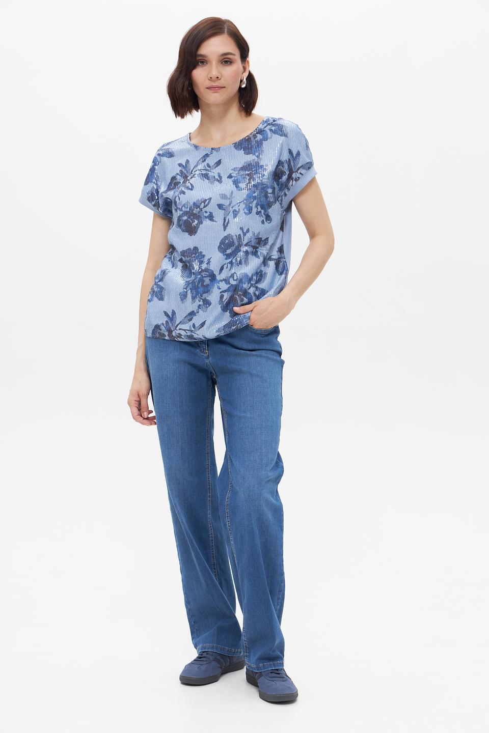 Футболка Rabe collection с цветочным принтом