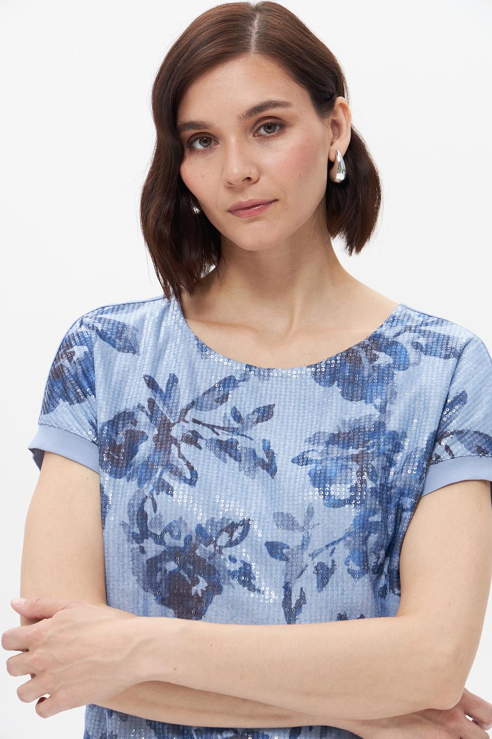 Футболка Rabe collection с цветочным принтом