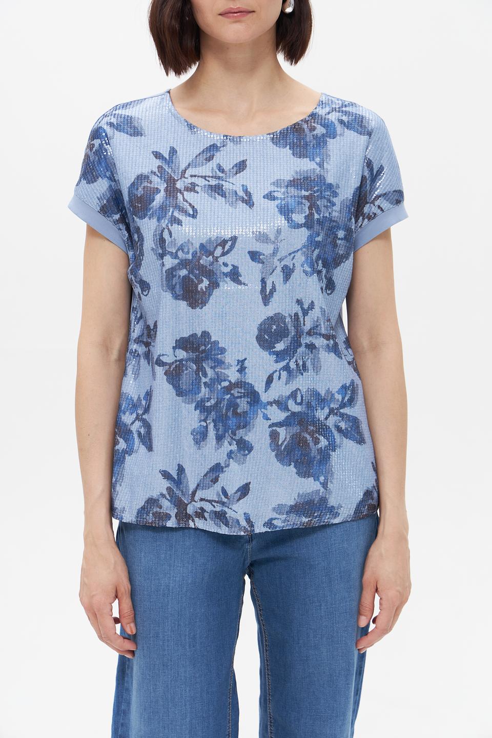 Футболка Rabe collection с цветочным принтом