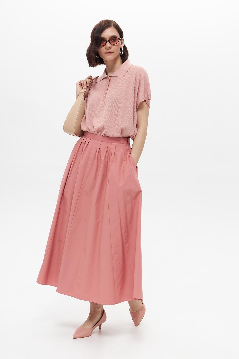 Юбка-солнце Oui персиковая