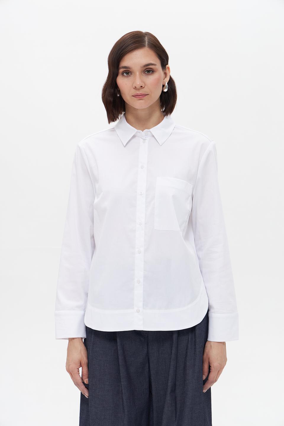 Блуза Oui классическая белая