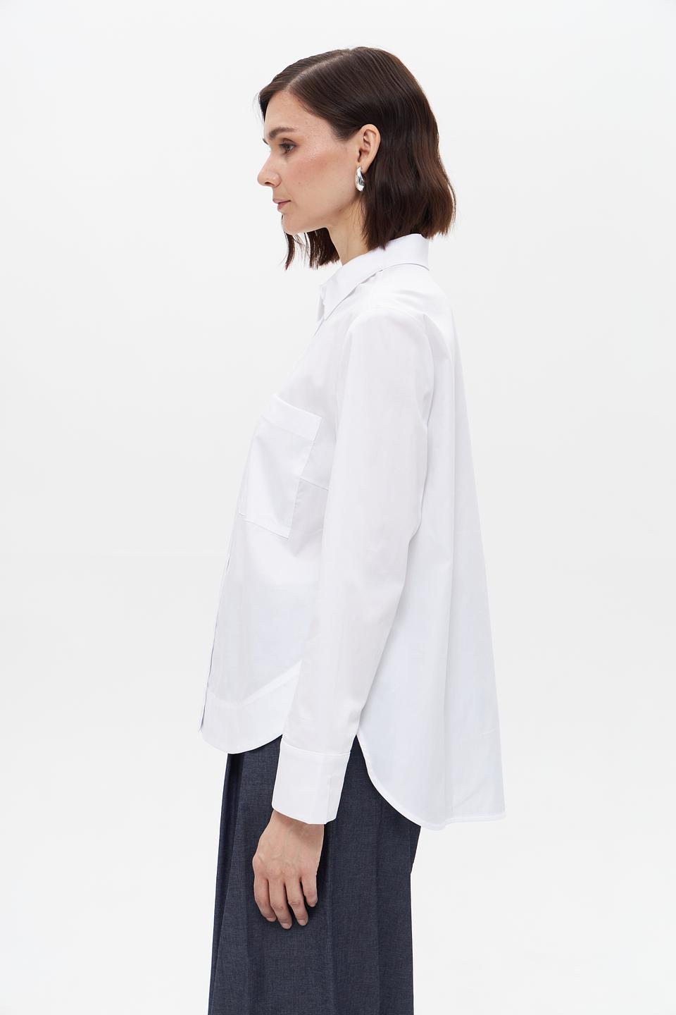 Блуза Oui классическая белая