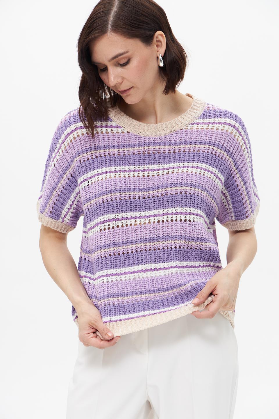 Пуловер Betty and Co в полоску