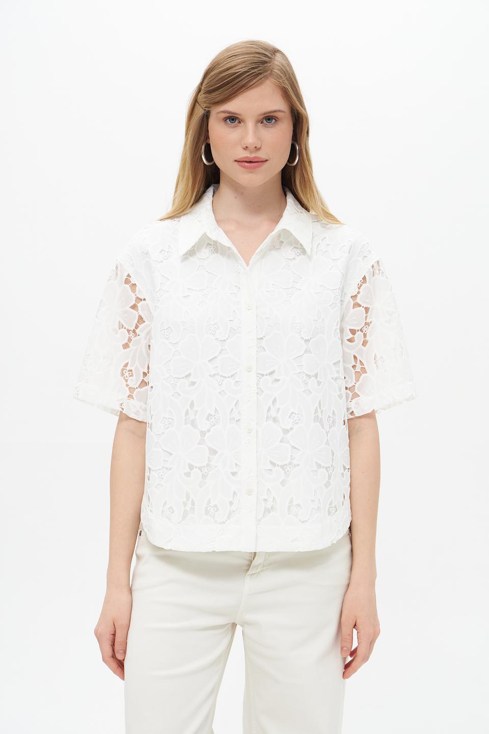 Блуза UNQ женская кружево