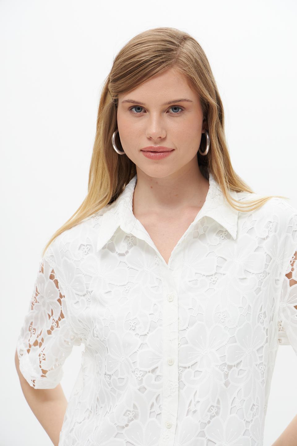Блуза UNQ женская кружево