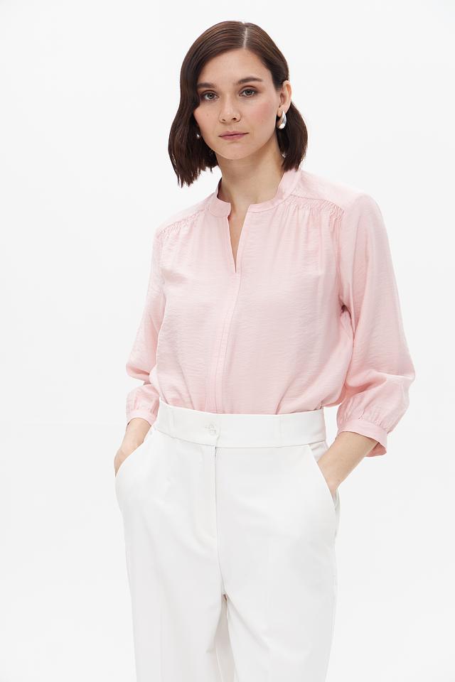 Блуза Bianca с рукавами-фонариками