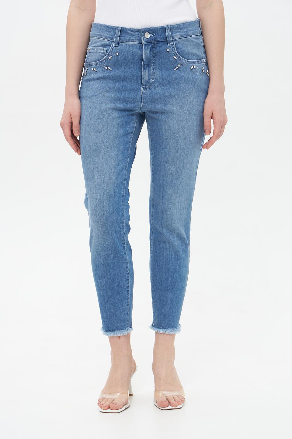 Джинсы с декором Rabe collection голубые