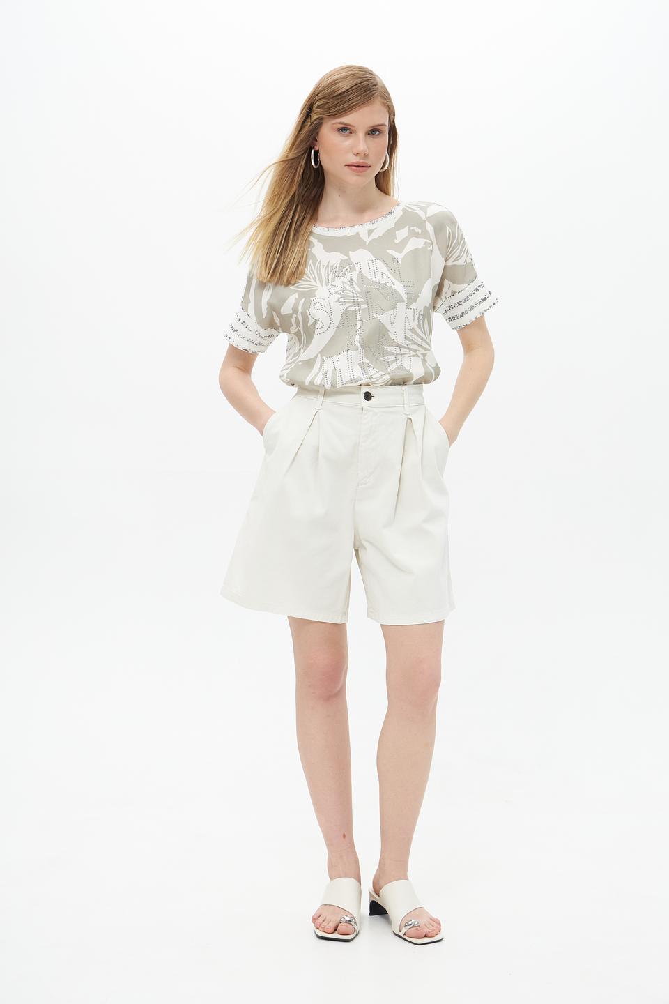 Блуза Lecomte с принтом