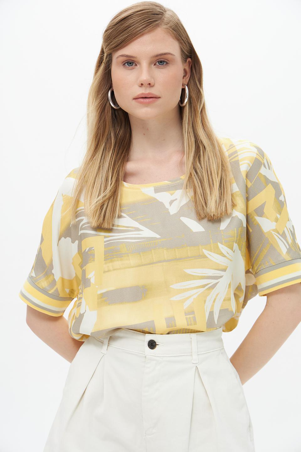 Блуза Lecomte с принтом