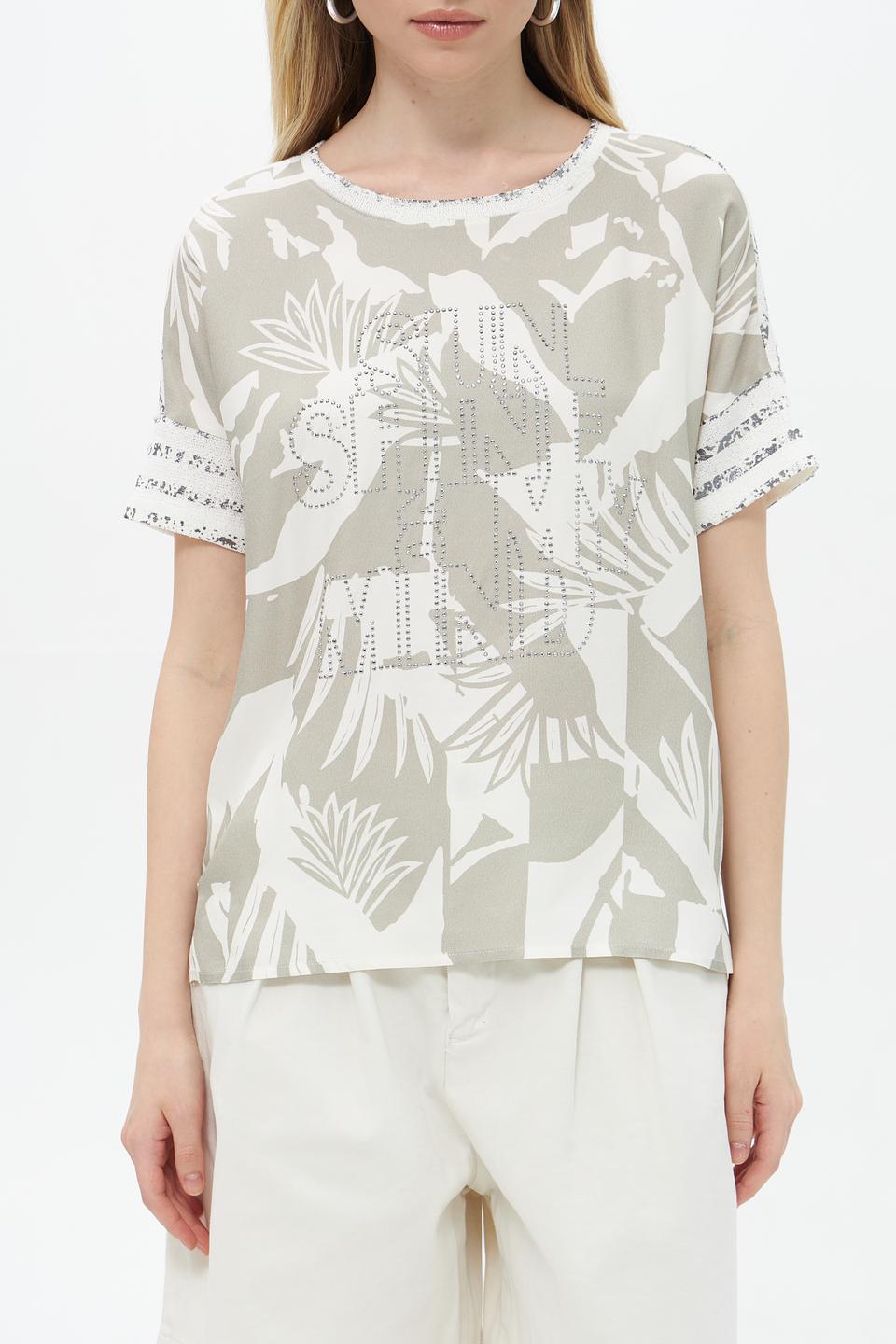 Блуза Lecomte с принтом