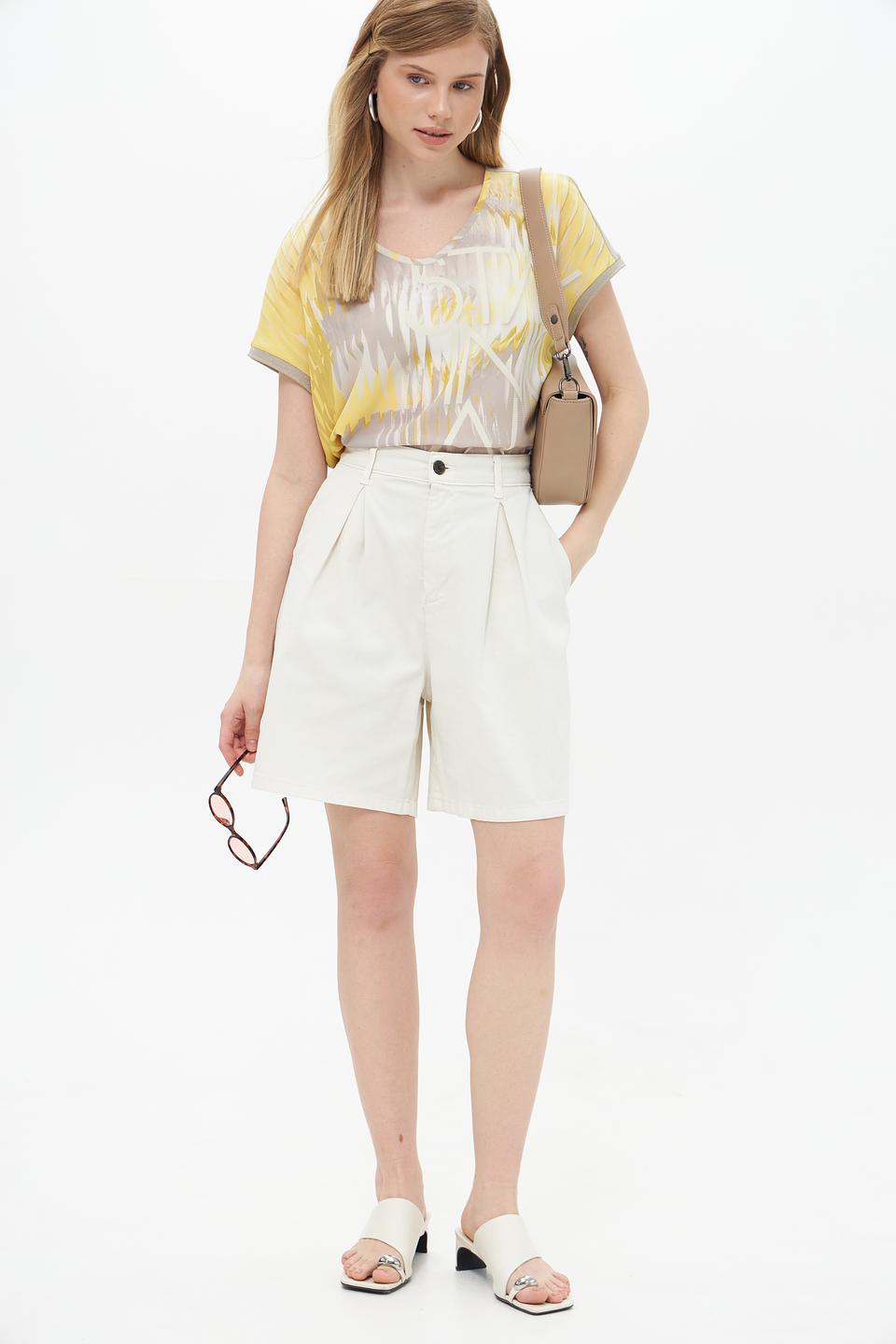 Блуза Lecomte с абстрактным принтом