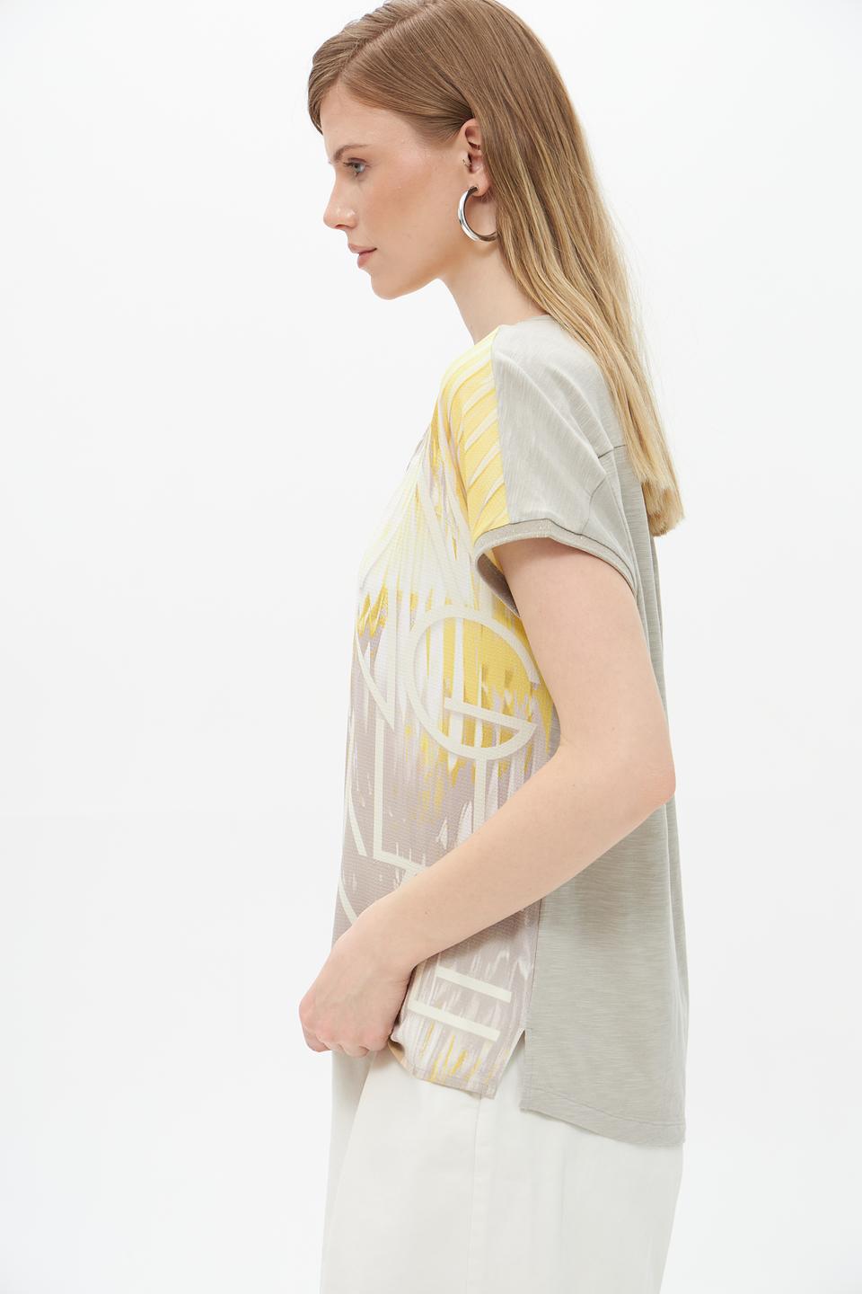 Блуза Lecomte с абстрактным принтом