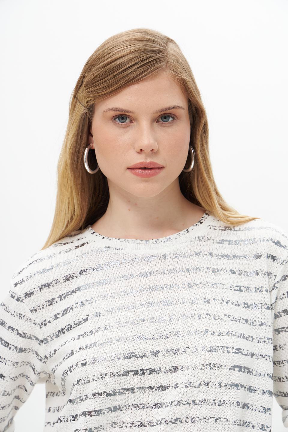 Футболка Lecomte в полоску