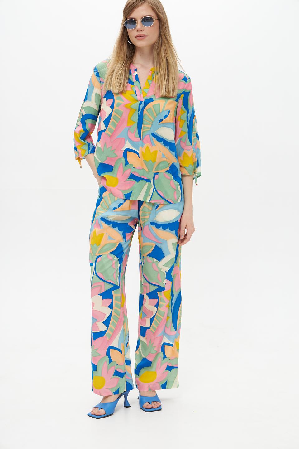 Блузка Lecomte с цветочным принтом