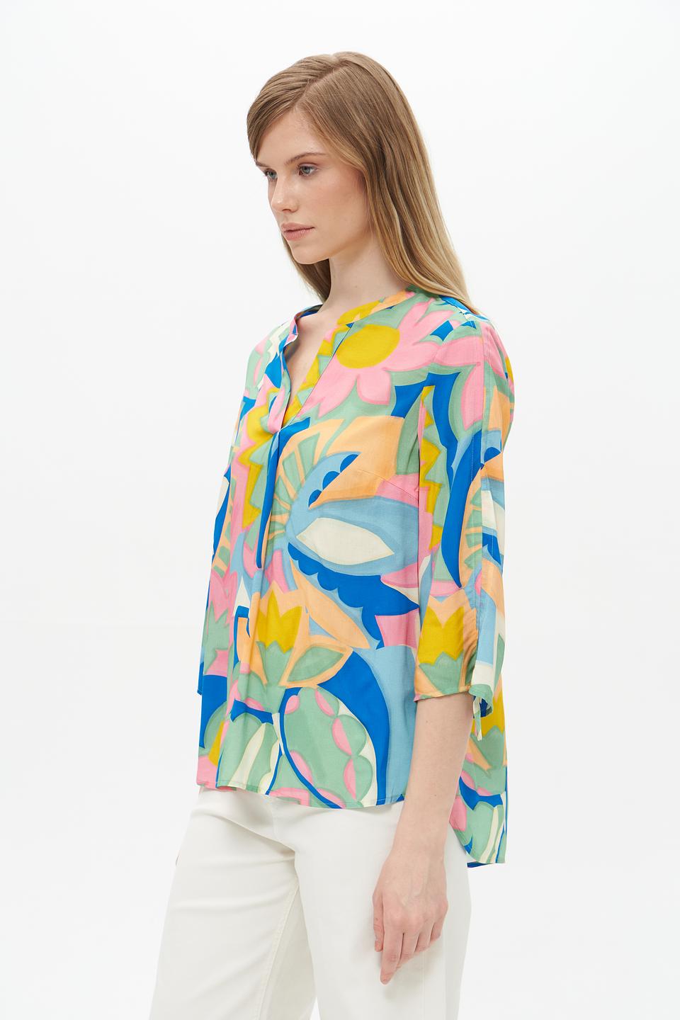 Блузка Lecomte с цветочным принтом