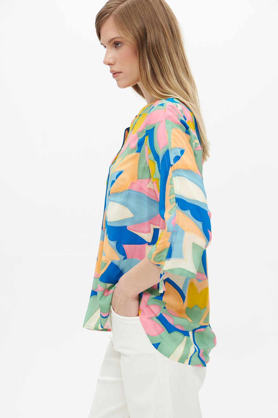 Блузка Lecomte с цветочным принтом