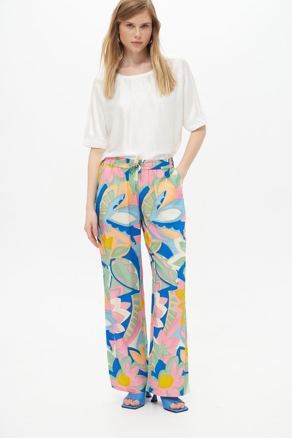 Брюки Lecomte с цветочным принтом