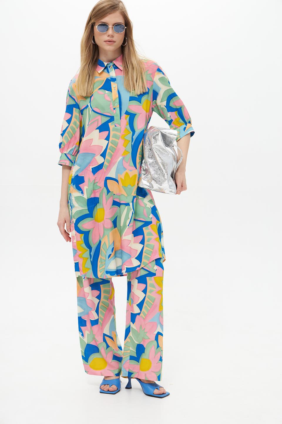 Платье Lecomte с цветочным принтом