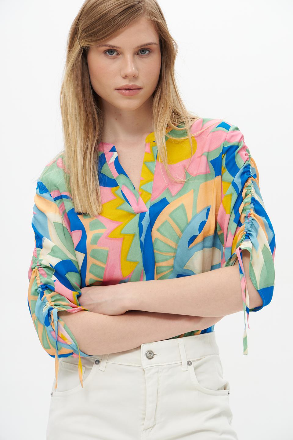 Блузка Lecomte с цветочным принтом