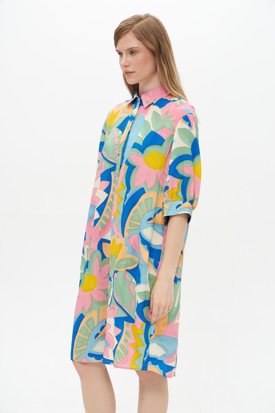 Платье Lecomte с цветочным принтом