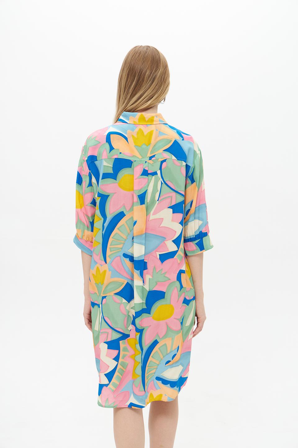 Платье Lecomte с цветочным принтом