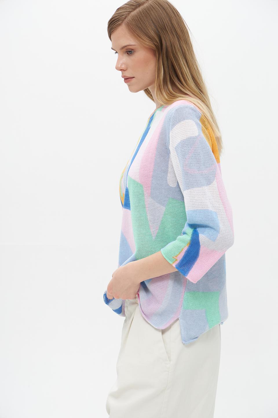 Пуловер Lecomte с принтом