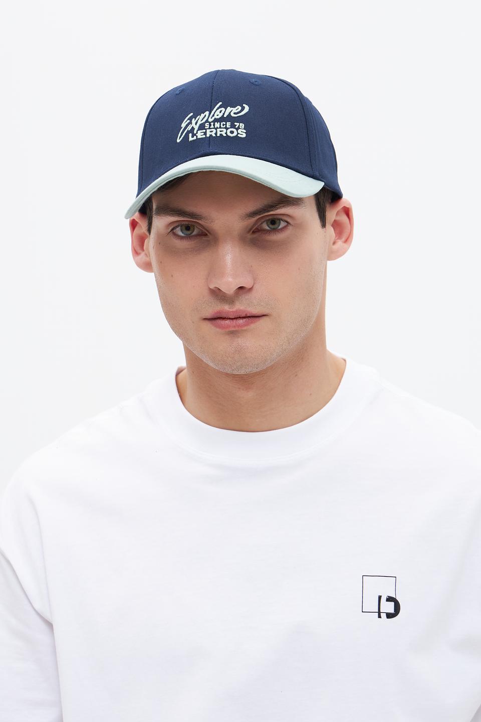 Бейсболка Lerros синяя с козырьком