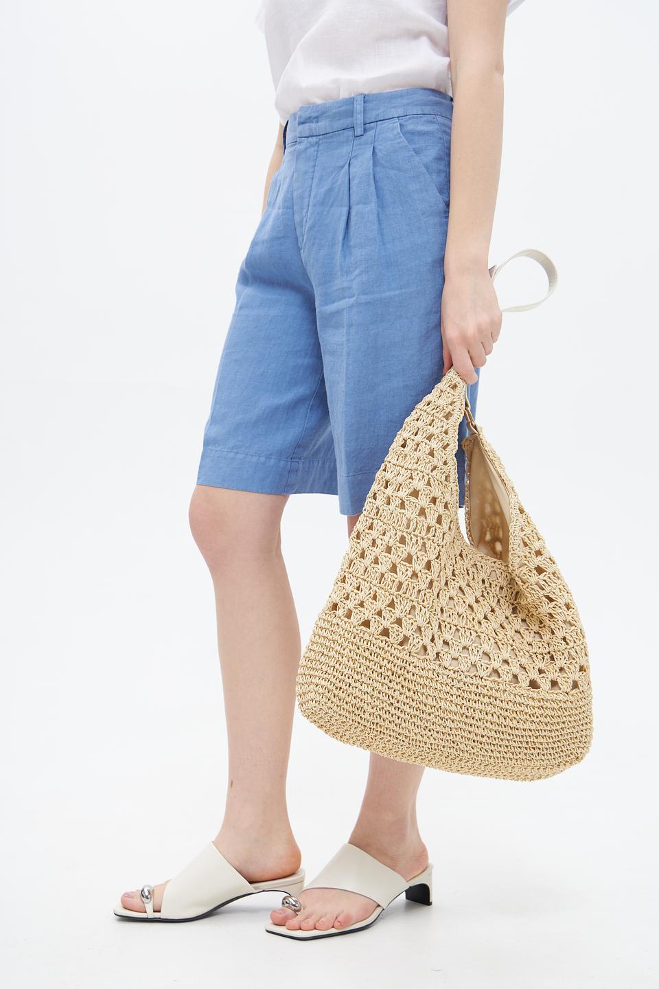 Сумка плетеная Loevenich бежевая