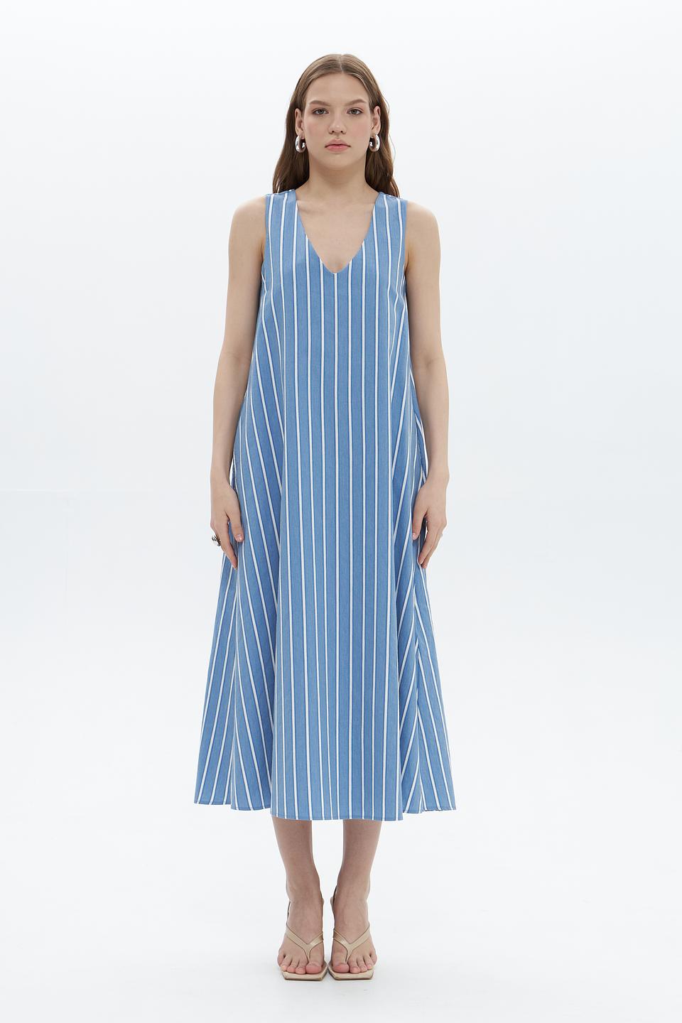 Платье Croche в полоску