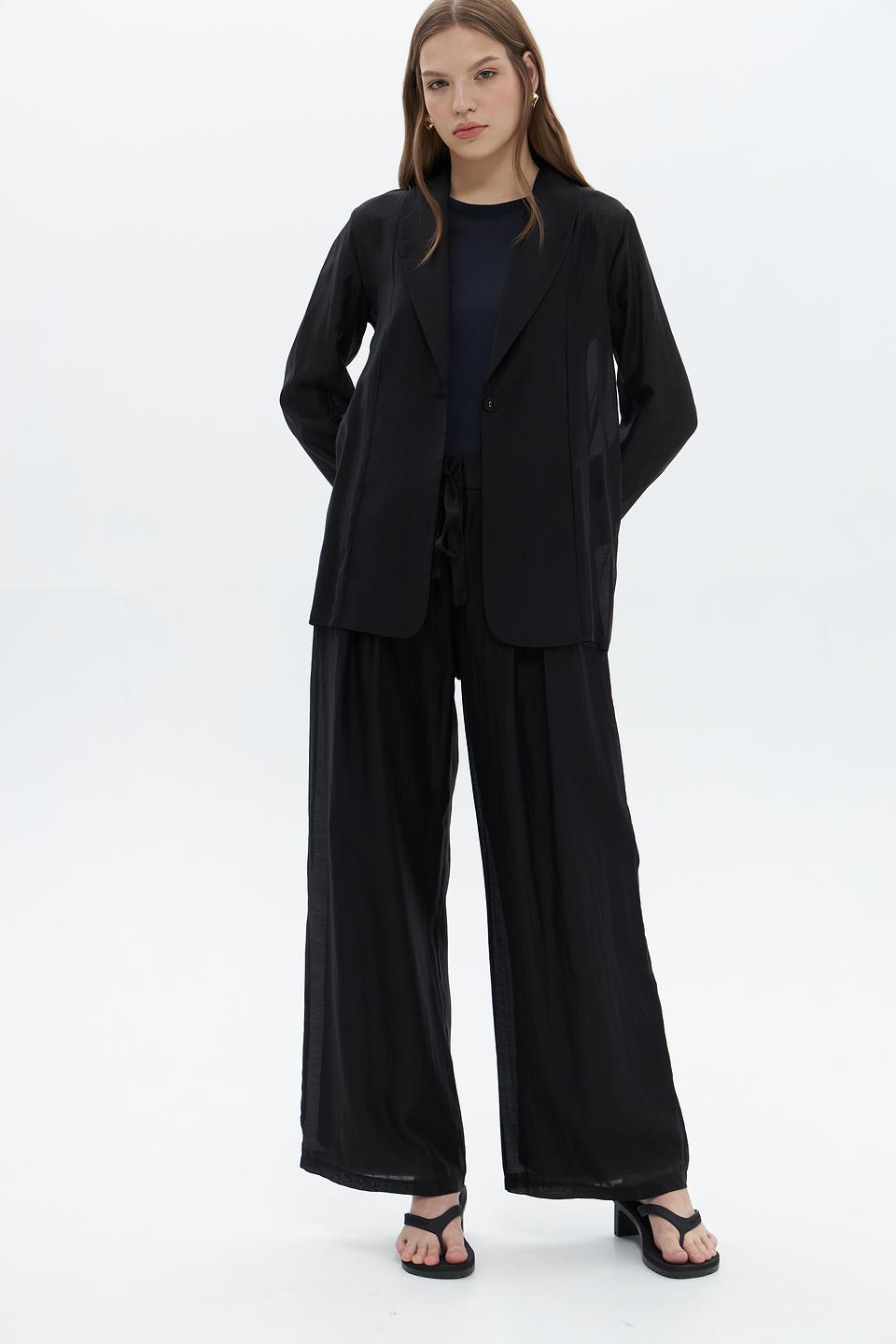 Брюки палаццо Croche чёрные