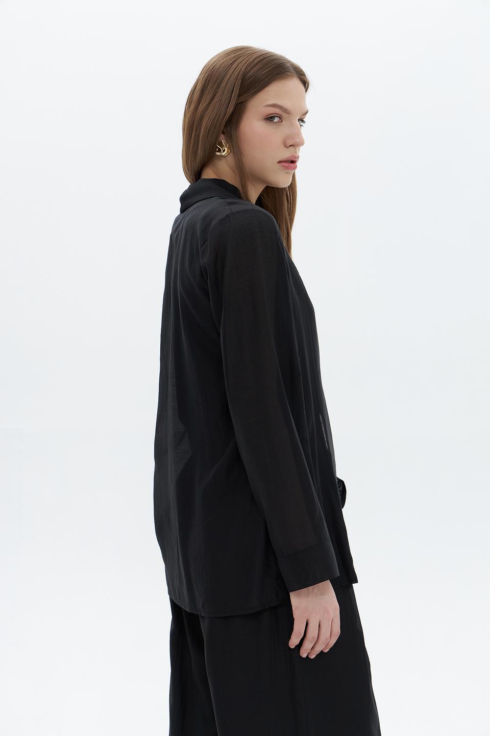 Жакет Croche чёрный оверсайз