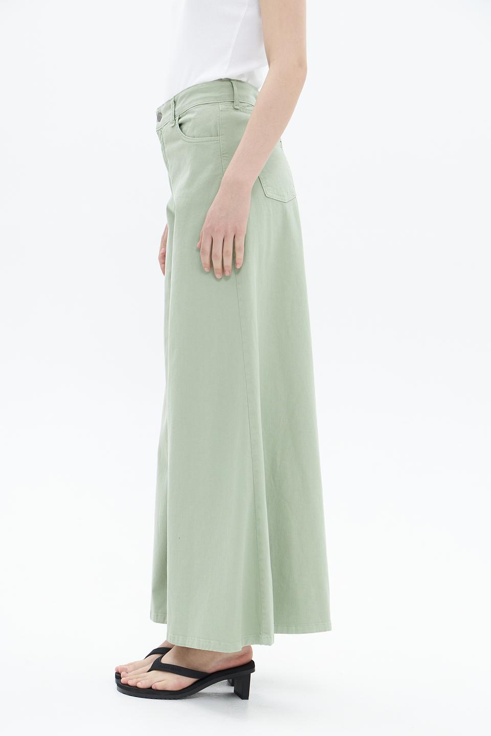 Джинсы Croche палаццо хаки