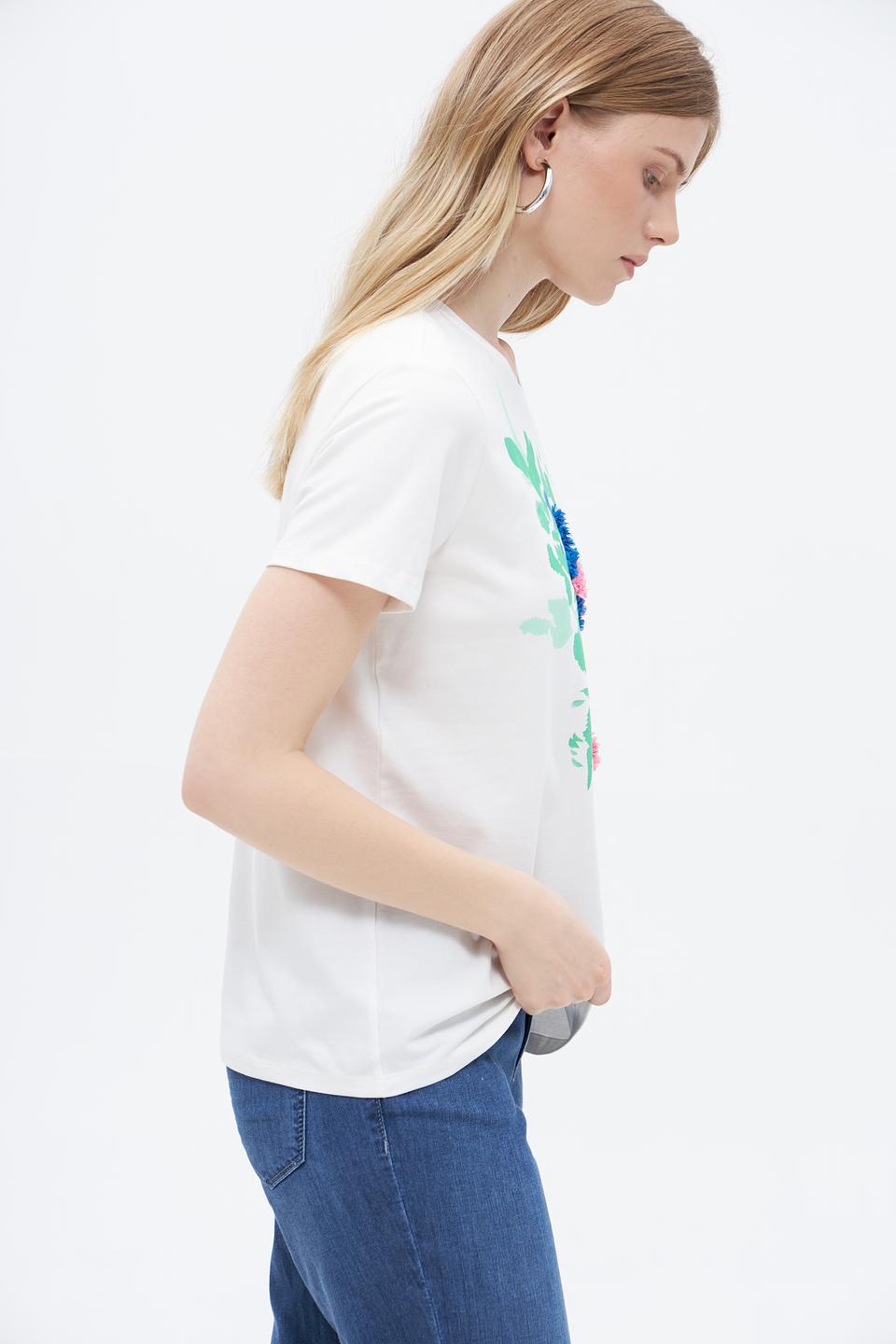 Футболка Taifun с цветочным принтом