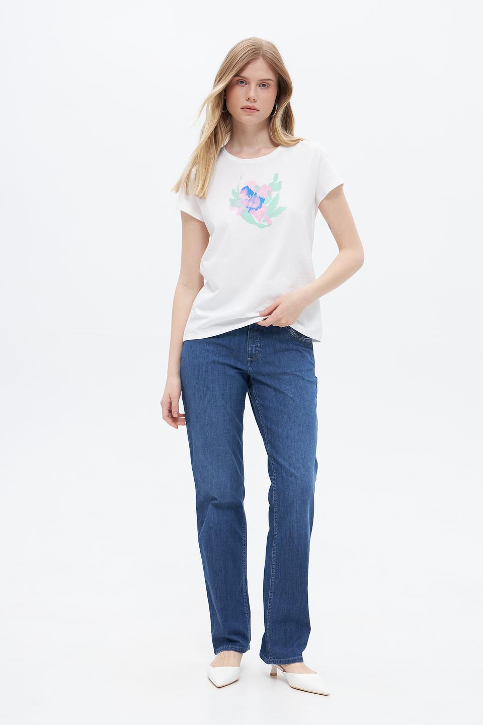 Футболка Taifun с цветочным принтом