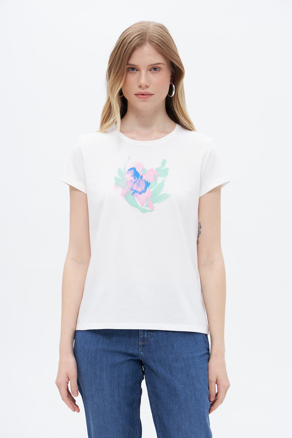 Футболка Taifun с цветочным принтом