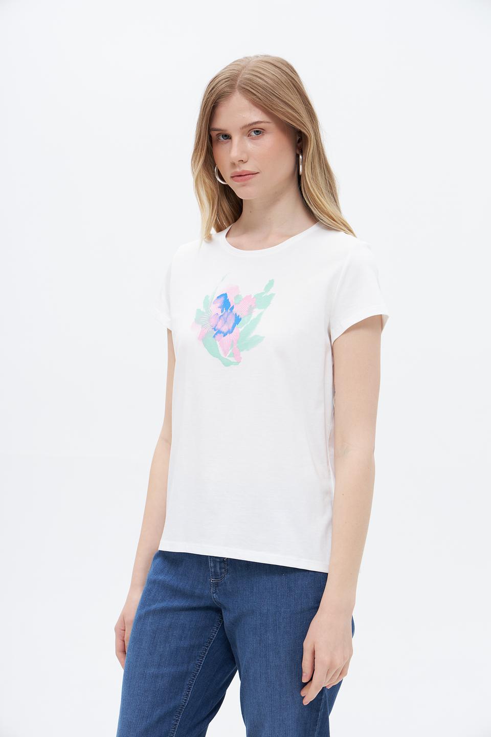 Футболка Taifun с цветочным принтом