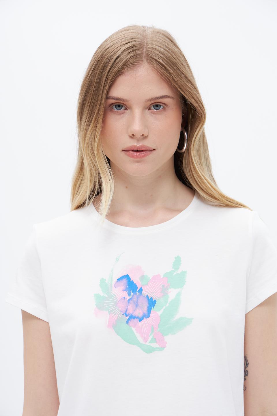 Футболка Taifun с цветочным принтом
