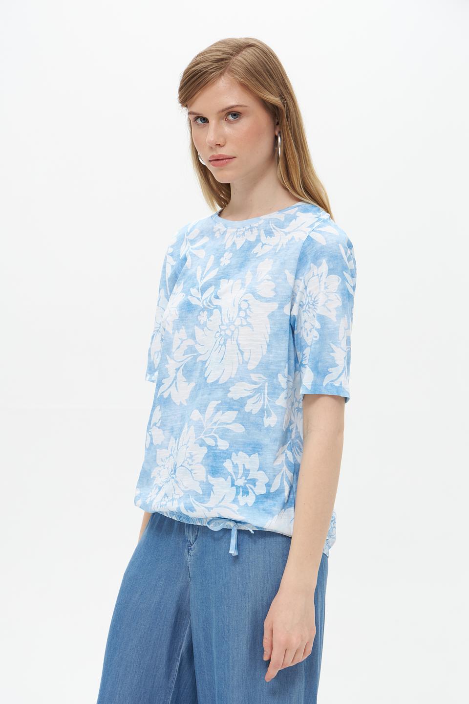 Футболка Rabe collection с цветочным принтом