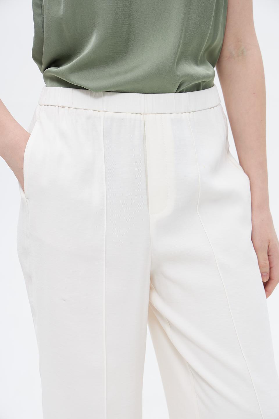 Брюки палаццо Oui молочные