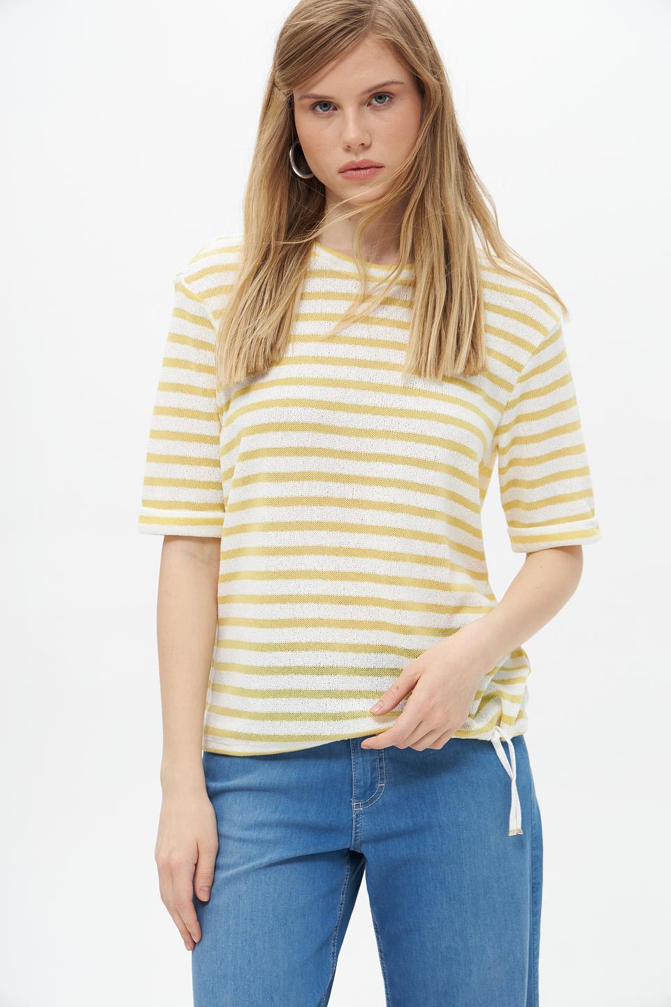 Пуловер Lecomte в полоску