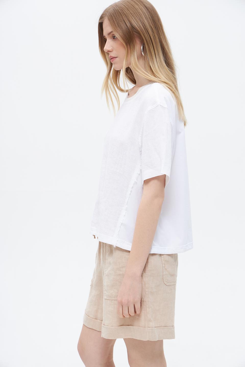 Блуза Oui из льна, белый