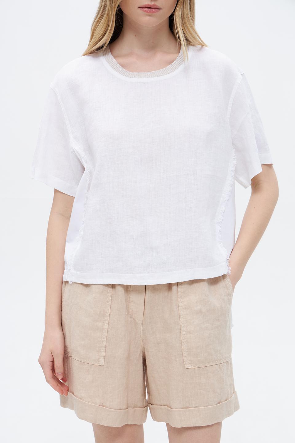 Блуза Oui из льна, белый