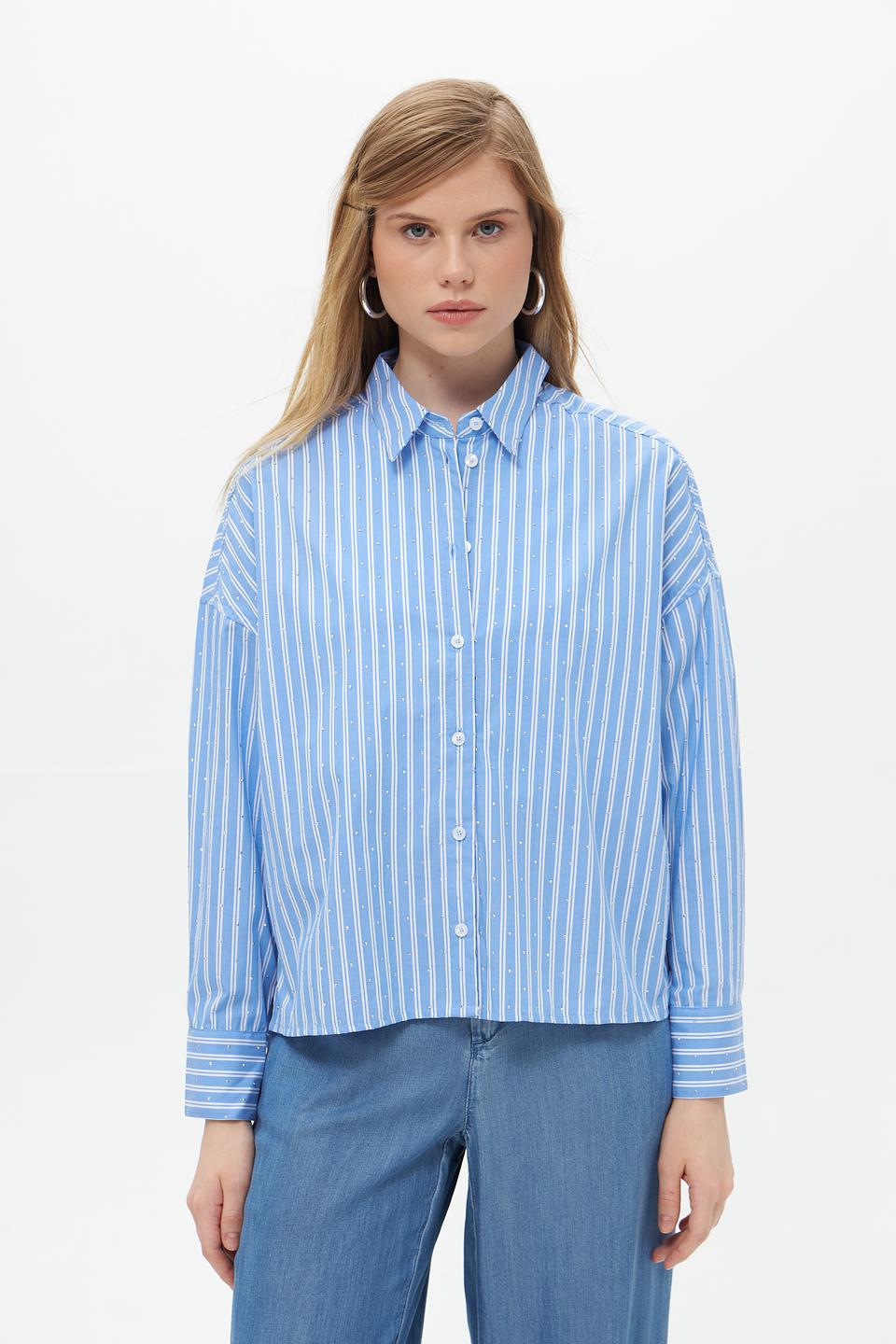 Блузка Lecomte в полоску