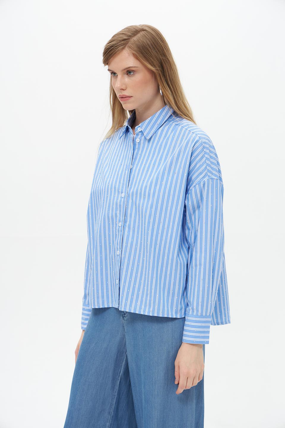 Блузка Lecomte в полоску