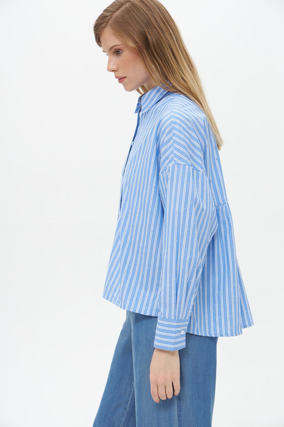 Блузка Lecomte в полоску