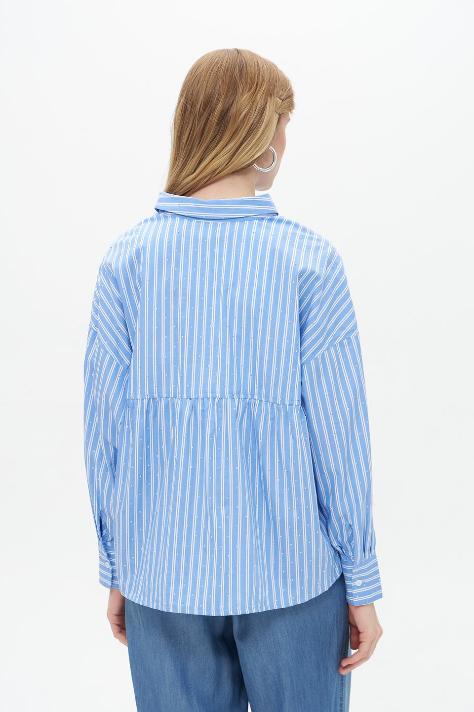 Блузка Lecomte в полоску