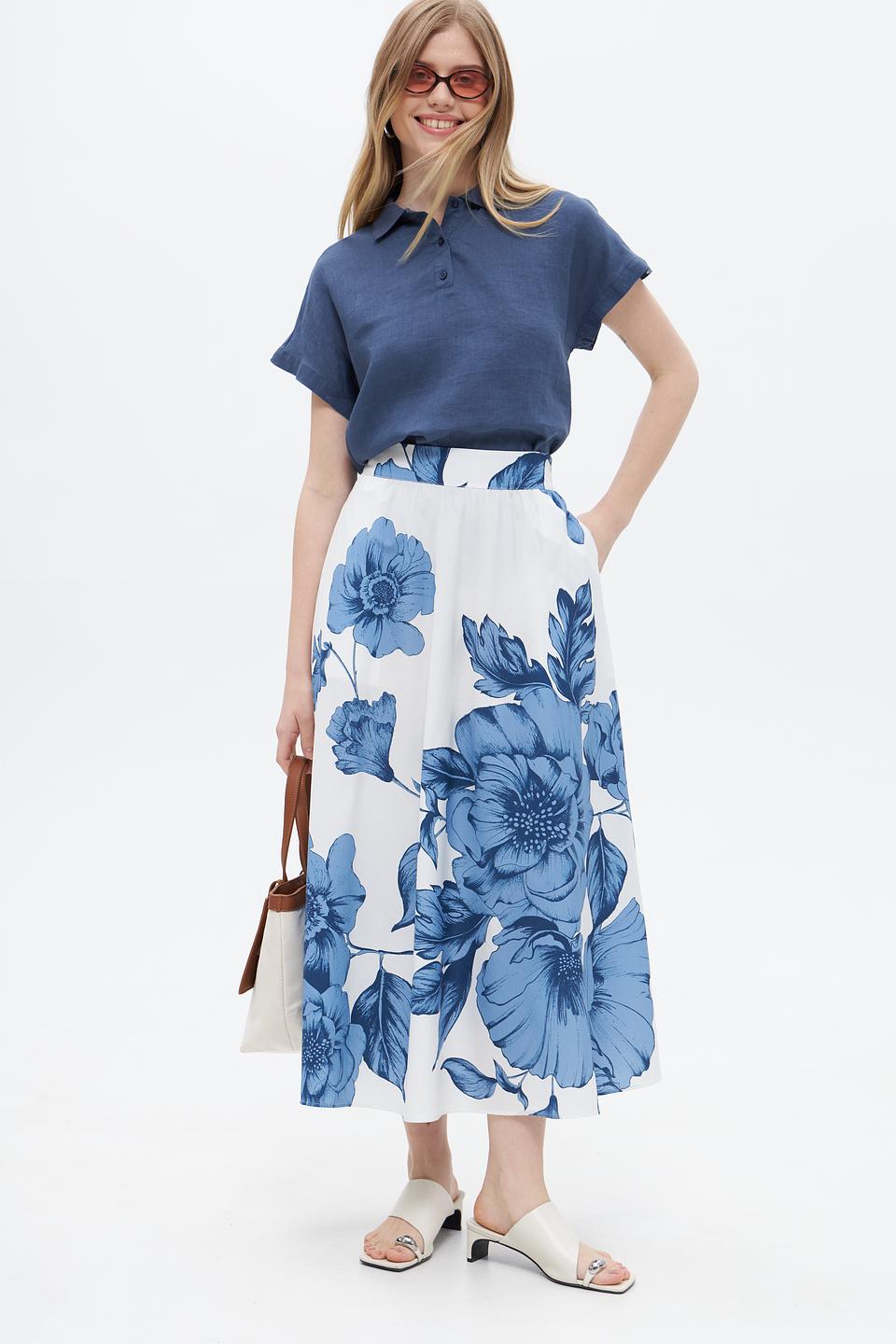 Юбка Oui с цветочным принтом