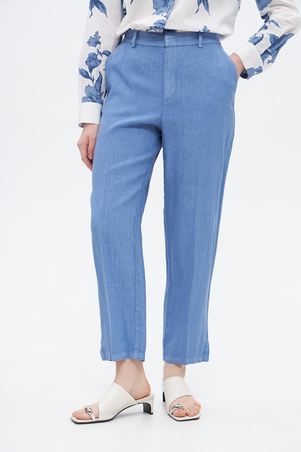 Капри Oui лен голубой