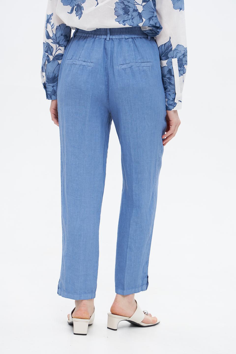 Капри Oui лен голубой