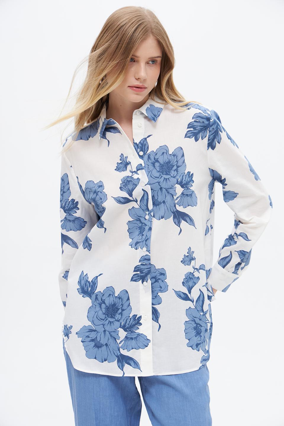 Блузка Oui с цветочным принтом